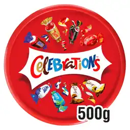 Iceland Celebrations milk chocolate & biscuit bars sharing tub 600g offer