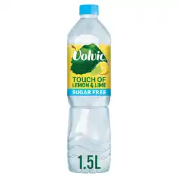 Iceland Volvic touch of fruit sugar free lemon & lime natural flavoured water 1.5l offer