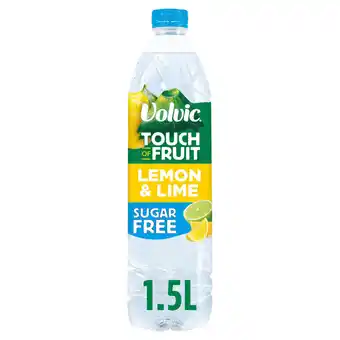 Iceland Volvic touch of fruit sugar free lemon & lime natural flavoured water 1.5l offer