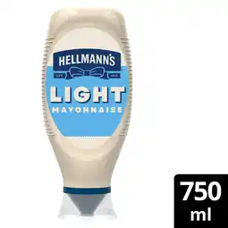 Iceland Hellmann's mayonnaise light 750 ml offer