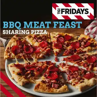 Iceland Tgi fridays bbq meat feast sharing pizza 540g offer