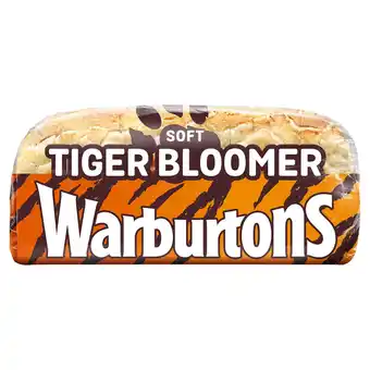 Iceland Warburtons thick slice soft tiger bloomer 600g offer