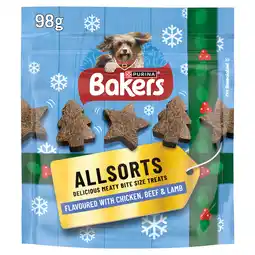 Iceland Bakers dog treat chicken, beef and beef allsorts 98g offer