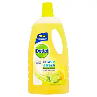 Iceland Dettol clean & fresh multipurpose sparkling lemon & lime burst 1l offer