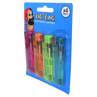 Iceland Zig-zag electronic lighters 4 pack offer