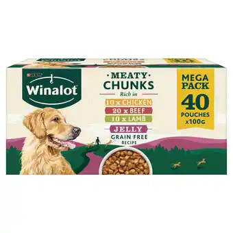 Iceland Winalot adult dog food pouch mixed in jelly 40 x 100g offer