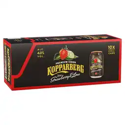 Iceland Kopparberg premium cider with strawberry & lime 10 x 330ml offer