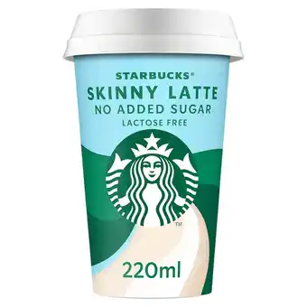 Iceland Starbucks skinny latte chilled coffee 220ml offer