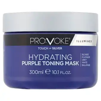 Asda Pro:voke illuminex touch of silver hydrating purple toning mask offer