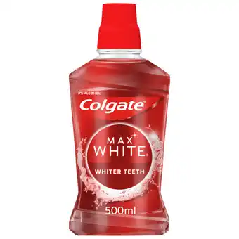 Asda Colgate max white expert whitening mouthwash offer