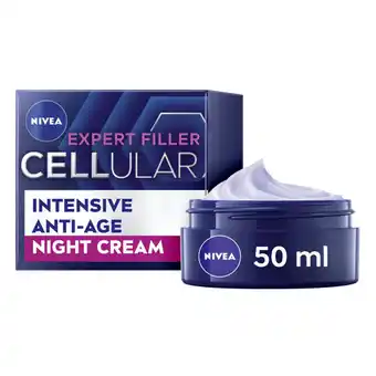 Asda Nivea hyaluron cellular filler anti-age night cream offer