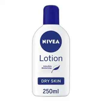 Asda Nivea body lotion for dry skin extra rich moisturising offer