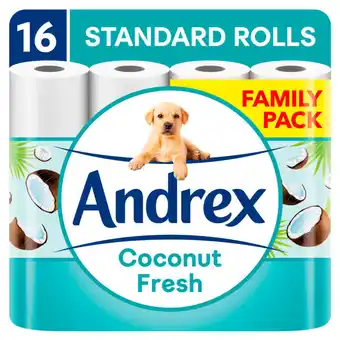 Asda Andrex coconut fresh 16 toilet rolls offer