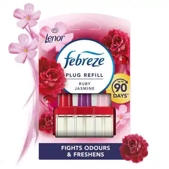Asda Febreze 3volution air freshener plug-in refill ruby jasmine offer