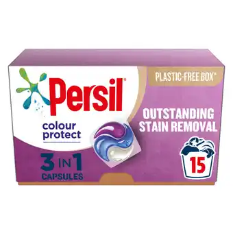 Asda Persil 3 in 1 colour protect laundry washing capsules 15 washes offer