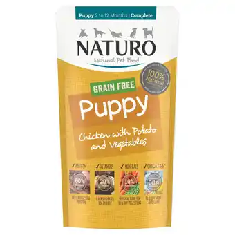 Asda Naturo natural pet food chicken with potato and vegetables puppy 2 to 12 months 150g offer