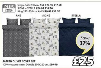 JYSK Sateen Duvet Cover Set offer