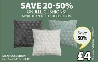 JYSK Stenros Cushion offer