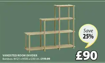 JYSK Vandsted Room Divider offer