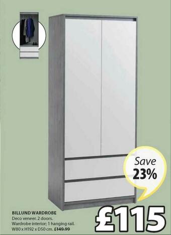 JYSK Billund Wardrobe offer