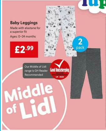 Lidl Baby Leggings offer