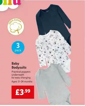 Lidl Baby Bodysuits offer
