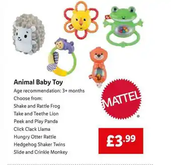 Lidl Animal Baby Toy offer