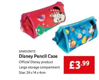 Lidl Samsonite Disney Pencil Case offer