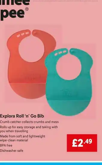 Lidl Explora Roll 'N' Go Bib offer