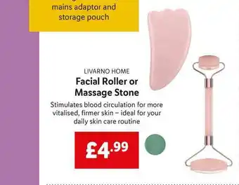 Lidl Livarno Home Facial Roller Or Massage Stone offer