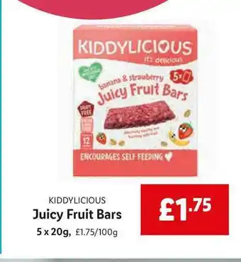 Lidl Kiddylicious Juicy Fruit Bars offer