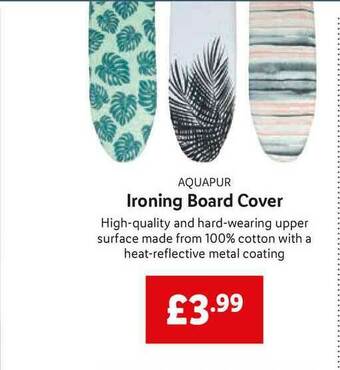 Lidl Aquapur Ironing Board Cover offer