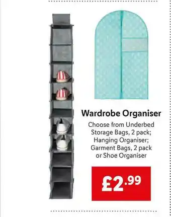 Lidl Wardrobe Organiser offer