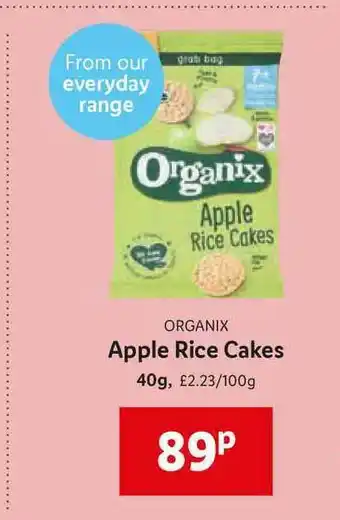 Lidl Organix Apple Rice Cakes offer