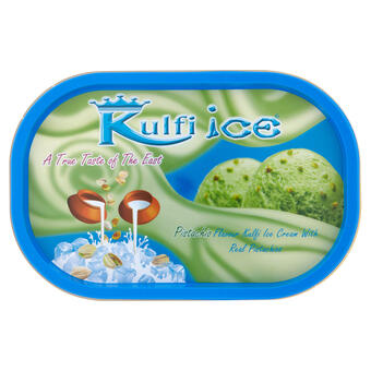 Iceland Kulfi ice pistachio flavour kulfi ice cream with real pistachios 1 litre offer