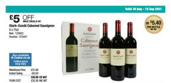 Costco Stark-condé Cabernet Sauvignon offer