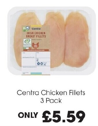 Centra Centra Chicken Fillets 3 Pack offer