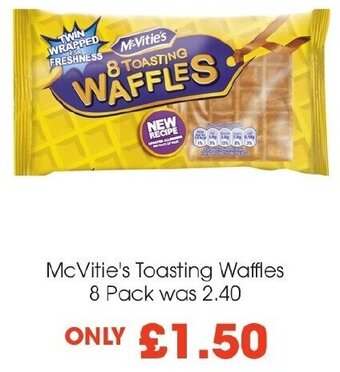 McVitie's Toasting Waffles 8 Pack