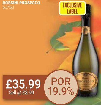 Bestway ROSSINI PROSECCO 6x75cl offer