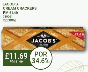 Bestway JACOB'S CREAM CRACKERS 12x300g offer