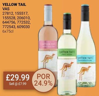 Bestway YELLOW TAIL 6x75cl offer