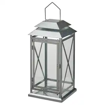 IKEA Befästa lantern f block candle, in/outdoor, galvanised, 44 cm offer