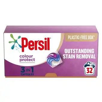 Sainsbury's Persil 3 in 1 colour protect laundry washing capsules 32 washes offer