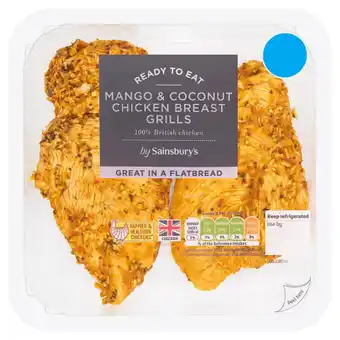 Sainsbury's Sainsbury's mango & coconut british chicken grills 180g (ready to eat) offer