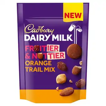 Sainsbury's Cadbury dairy milk fruitier & nuttier orange trail mix 100g offer