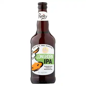 Sainsbury's Purity brewing co. longhorn ipa 500ml offer