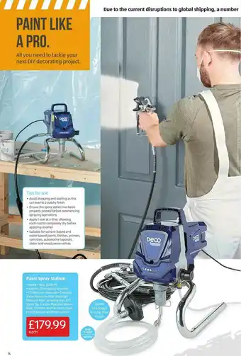Aldi Paint Spray Station offer