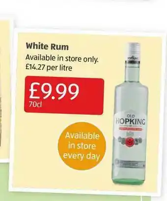 Aldi White Rum offer