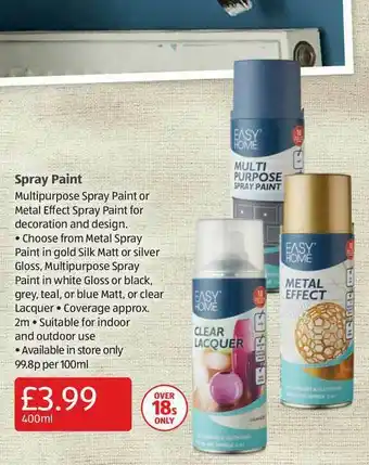 Aldi Spray Paint offer