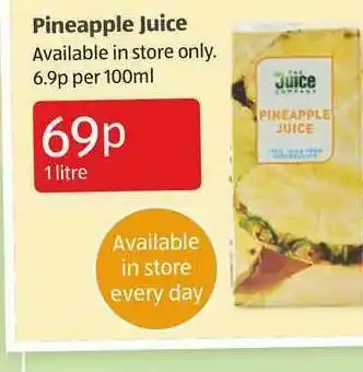 Aldi Pineapple Juice offer